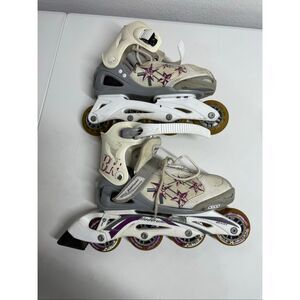 Bladerunner Phaser Adjustable Rollerblades Sizes 5-8 White & Purple